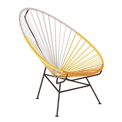 CB2 Acapulco Yellow Lounge Chair