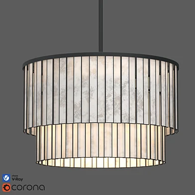 Astrid Capiz Rectangular Chandelier