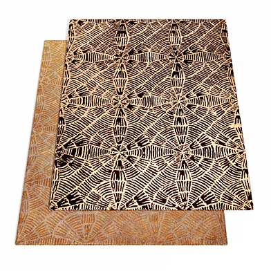 Labyrinth Area Rug in Brown