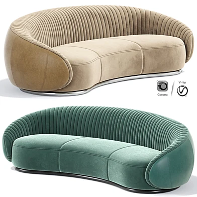 Ghidini Long Strip Curved Sofa