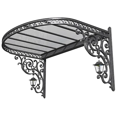 Навес над крыльцом.Козырек над входной дверью.Wrought iron Сanopy.Metal visor