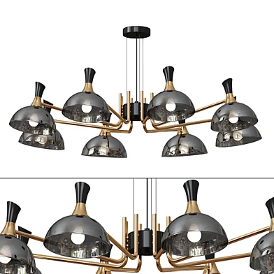 AMANDA LED Glass chandelier