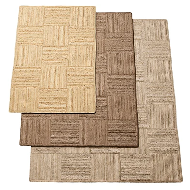 Natural Checker Braided Jute Rug