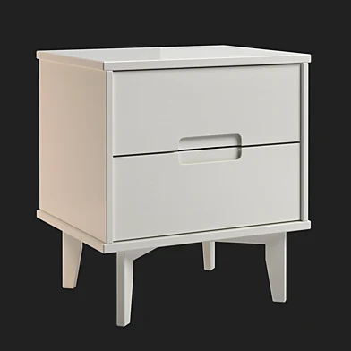 AllModern Larson 2 - Drawer Solid Wood Nightstand