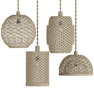 macrame chandelier 14