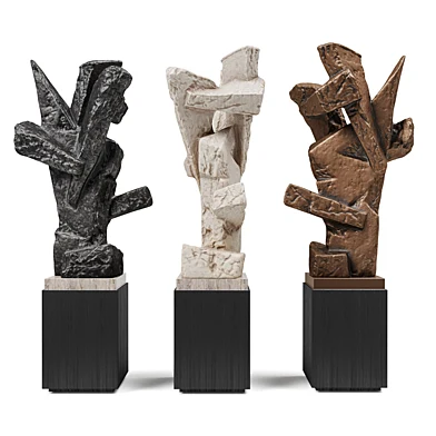 Brutal abstract sculpture