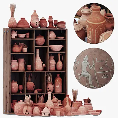 Dishes clay n23 / Посуда из глины №23