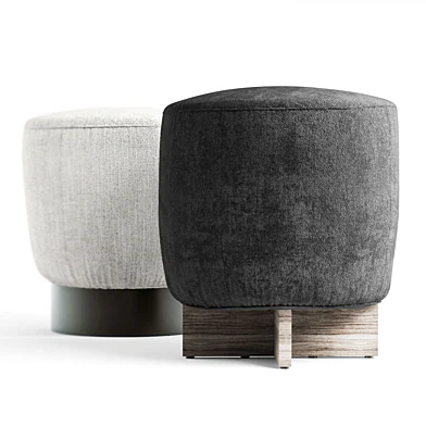 Round fabric pouf By Belt & Cross (Bonaldo)