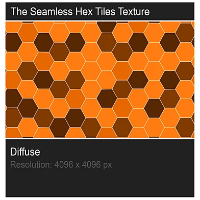 The seamless hex tiles texture
