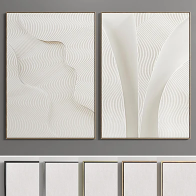 Plaster Two Photo Frame E-15