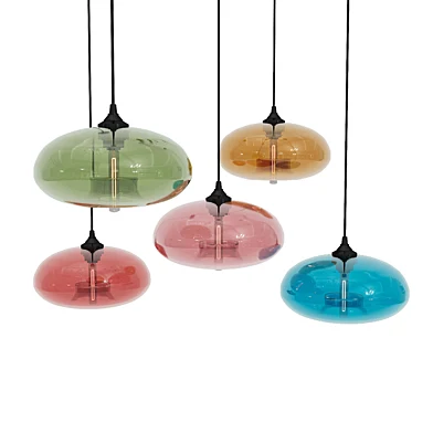 Glass pendant light