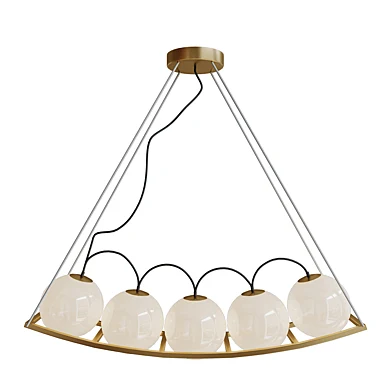 Curved Pea Pendant Lamp 5 Simig