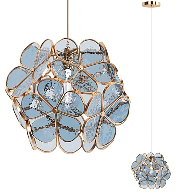 Handcrafted lamp with floral motifs