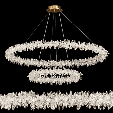 crystal pendant chandelier Lorenza double