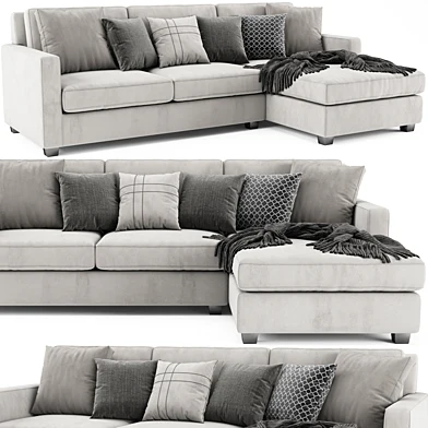 West Elm Henry Chaise Longue