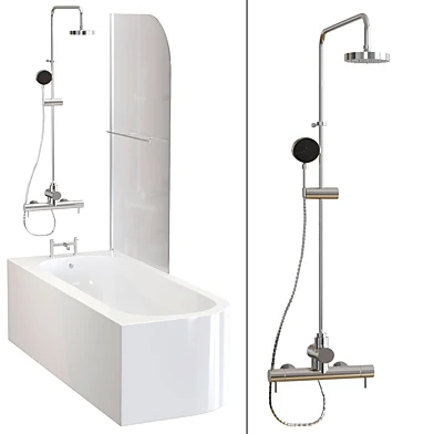 Jersey Shaped Right Hand Bath