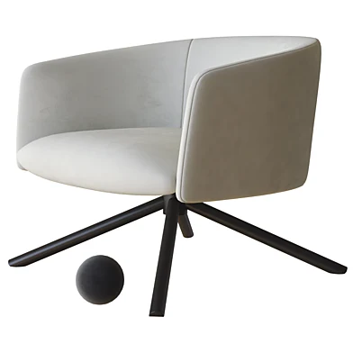 livre swivel armchair by Gallotti&Radice