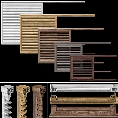 Деревянные Ставни и система ставней для окон и дверей /  Wooden shutter blind system for windows and doors