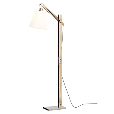 Торшер    Modern Rustic Wood Arc Floor Lamp   напольный светильник
