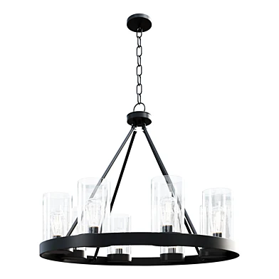 Люстра      Industrial Indoor/Outdoor Round Chandelier    светильник