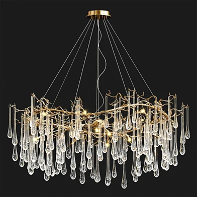 Serip Big AQUA Chandelier