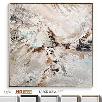 Large Textural Abstract Neutral Wall Art C-393