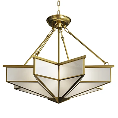 Glass star chandelier