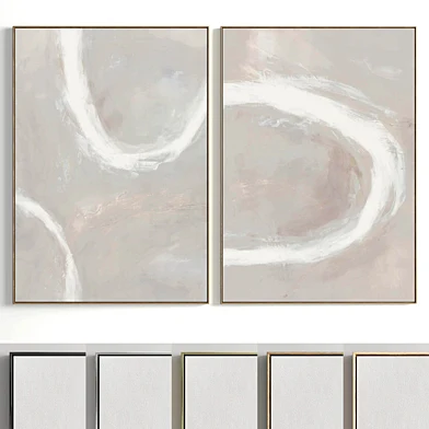 Plaster Two Photo Frame E-91
