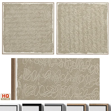 Large Textural Abstract Neutral Wall Art C-401