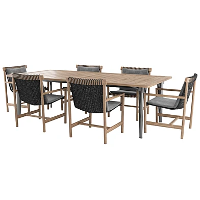 Terrace table by Minotti and Chair by Tribu