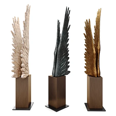 Nike wings sculpture variation