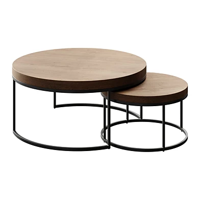 Журнальный столик   Malcolm Round Nesting Coffee Tables   журнальный стол