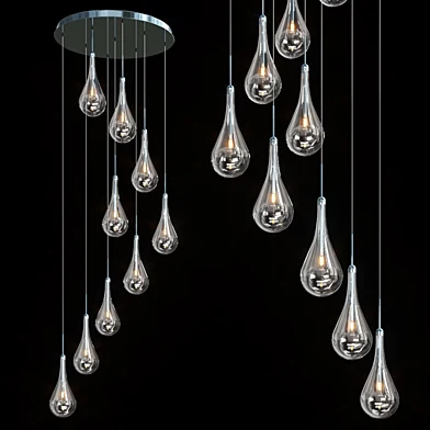 Larmes Square Multi-Light Pendant