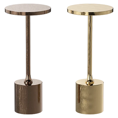 Uttermost Sanaga Wide Textured Antique Gold Drink Table