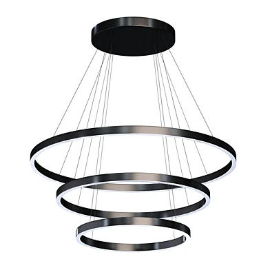 Cerchio LED 3-Tier Chandelier