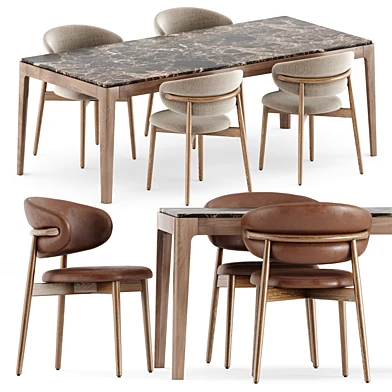 Oleandro chair by Calligaris and Ziggy table by Porada