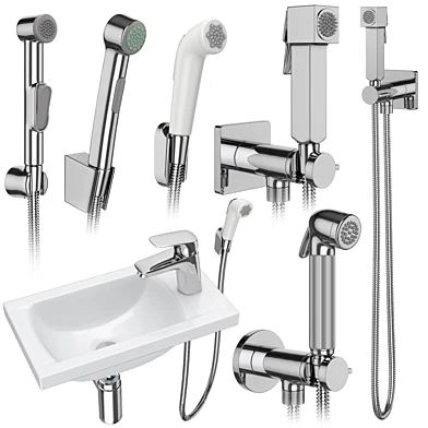 Гигиенический душ Hansgrohe and Bossini set 158