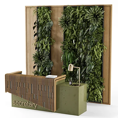 Reception Desk Vertical Garden Set - Set 715