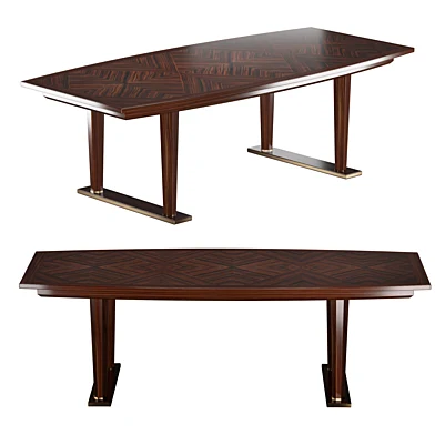 French Art Deco Macassar Ebony Table