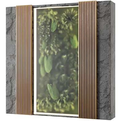Indoor Wall  Vertical Garden Behind the Glass - Set 807