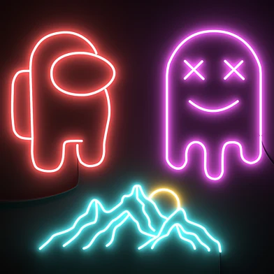 Neons set icons 2