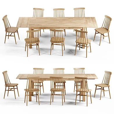 Kave Home - Tressia chair and Isbel extendable table