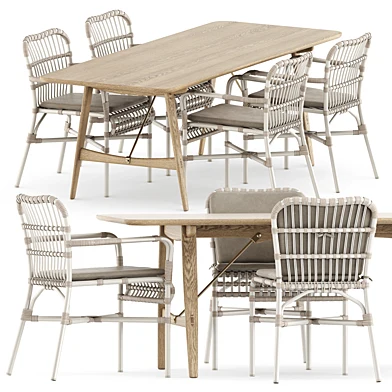Lucy dining chairs by Vincent sheppard and BM1160 table by Carl Hansen and Son