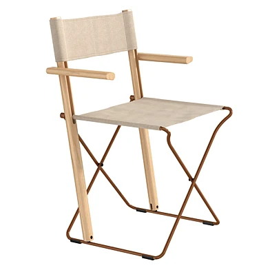 Zilio A&C BACCHETTE Folding fabric chair with armrests
