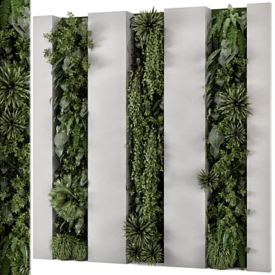 Indoor Wall  Vertical Garden in Concrete Base - Set 930