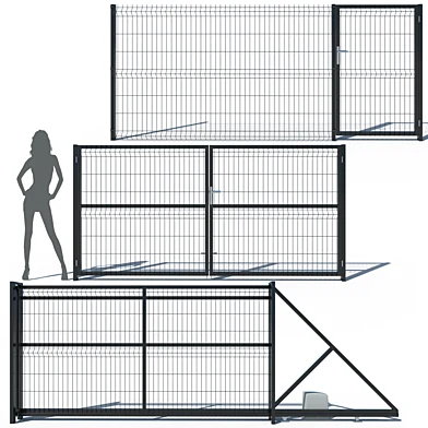 Metal Fence 3D (H - 153)