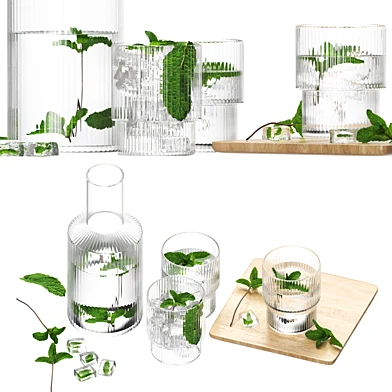 Ripple Glass and mint