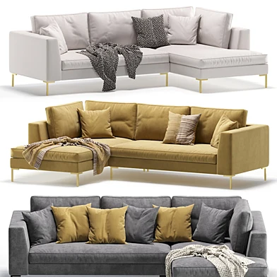 Corner Sofa Kona 3 Colors Version/Угловой диван Kona