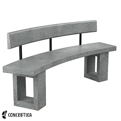 Скамья Concretika SKM 180 со спинкой Free