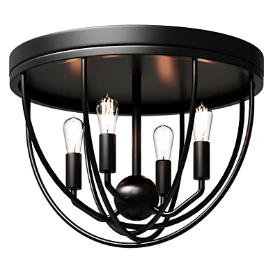 Люстра     Peter Oil Rubbed Bronze 13.75 in. Metal LED Flushmount    светильник